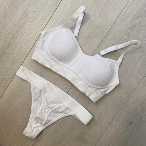 Bra And Pant Set - White