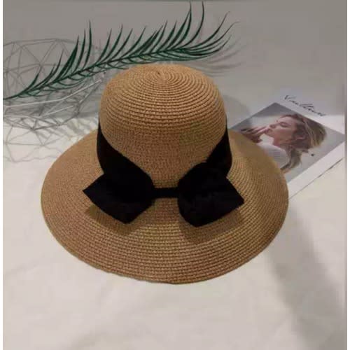 Bucket Straw Hat - Brown