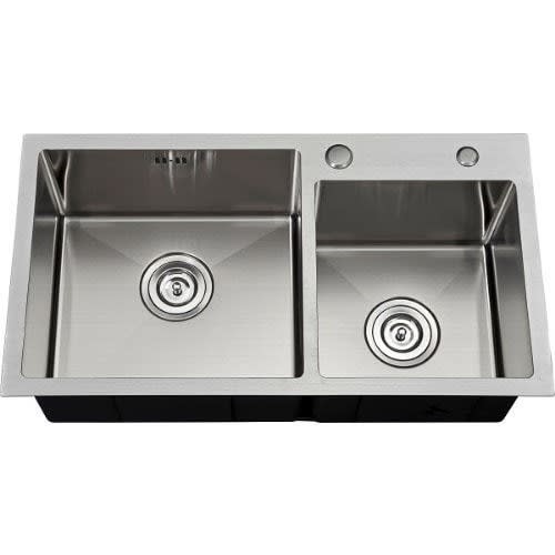 Hand Made 304 Stainless Steel Sink - Double Bowl