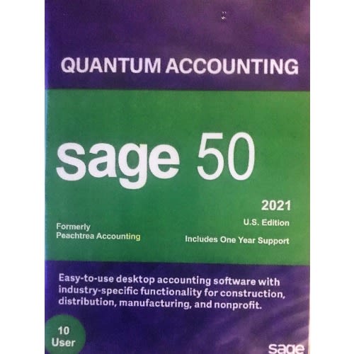 50 Quantum 2021 10user accounting software 10user Perpetual License DVD
