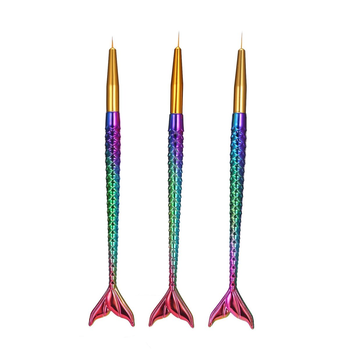 3pcs Nail Liner Pen Kit For Drawing Lines Details Stripes