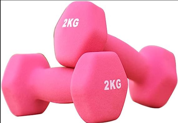 2kg Neoprene Iron Dumbbells Hand Weight Set