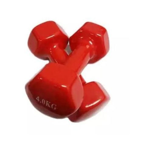 Fitness Vinyl 4kg Dumbbell - 4kg Pair