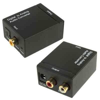 Digital Optical Coaxial Toslink To Analog Audio Converter