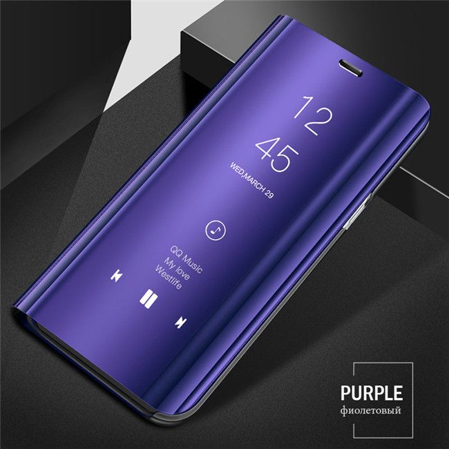 Mirror View Smart Flip Case For Xiaomi Mi Note 10 Lite Luxury Original Magnetic Funda