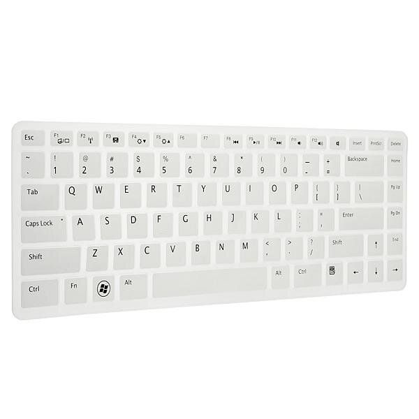 Keyboard Skin Cover Protector For DELL White White