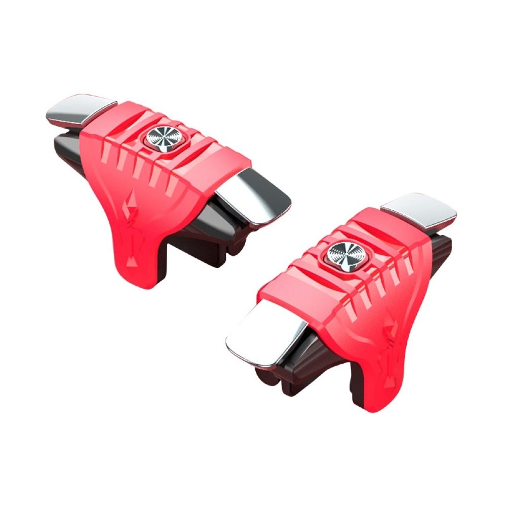2Pcs F01 Metal Buttons Mobile Games Shooting Trigger-Red