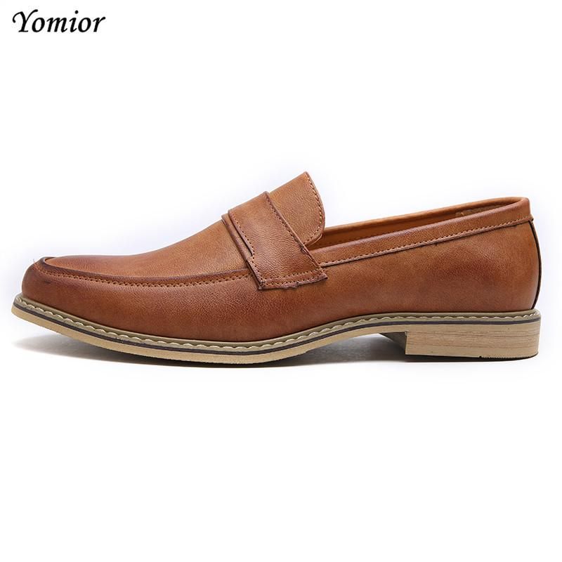 brown dress shoes Fashion Leather Shoes Men Formal Office Suit Shoes