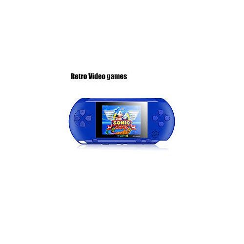 Kids Single Player Portable 16 Bit PXP3 Handheld Game Player-BLUE