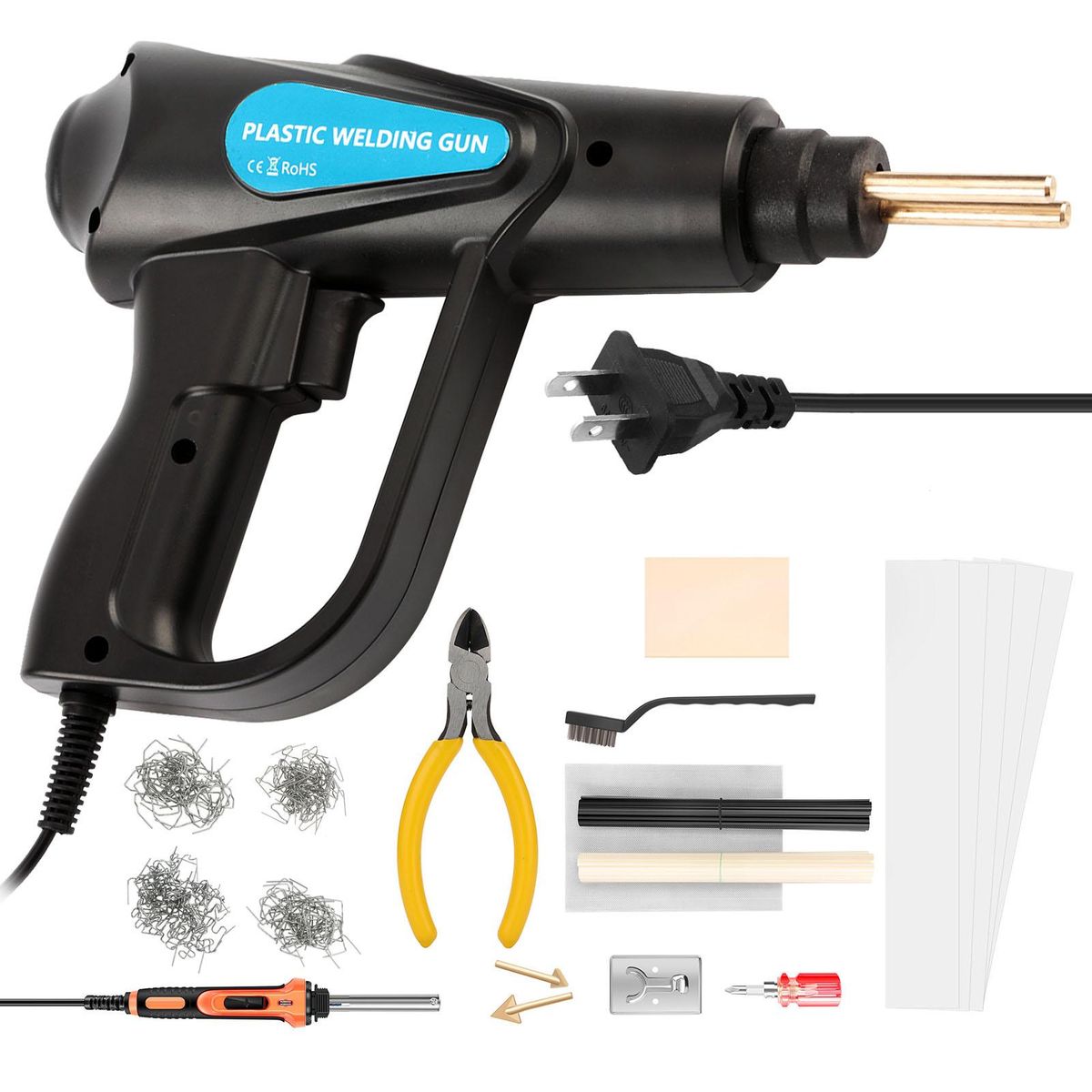 Professional  Plastic Welder Kit,Plastic Welding Machine Car Bumper Soldering Iron Staples Bumper Repair Car Tools Kit