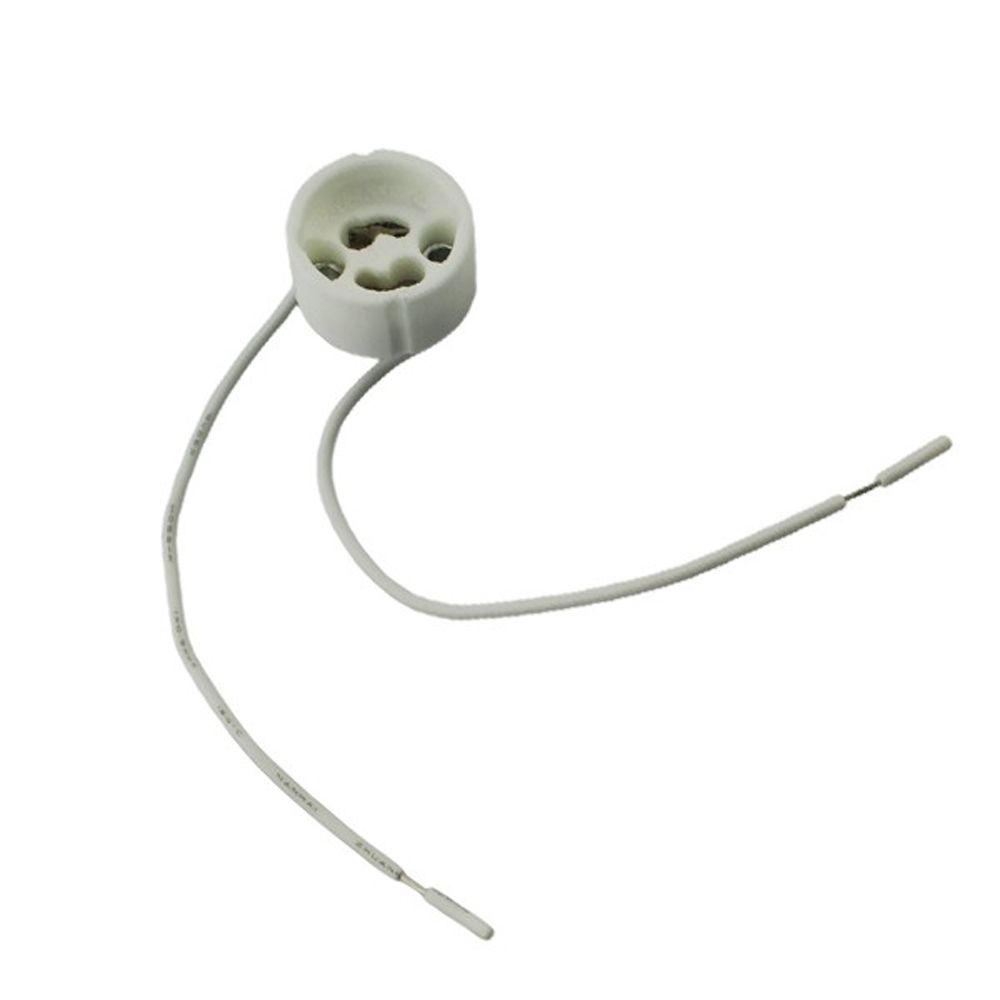 GU10 L-ED Strip Wire Connector Socket Base Lamp Holder For