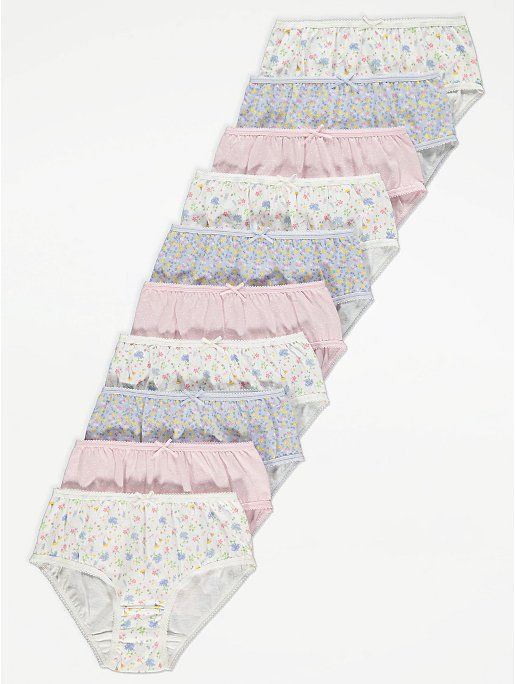 Floral Briefs 10 Pack