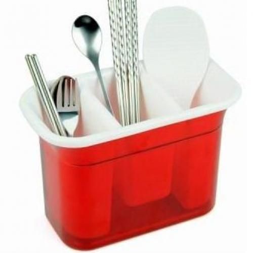 Cutlery Holder & Organizer With Drainer