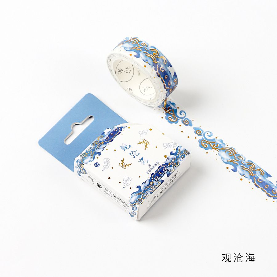 10pcs Lot Cute Crane Lace Golden Foil Washi Tapes Set DIY