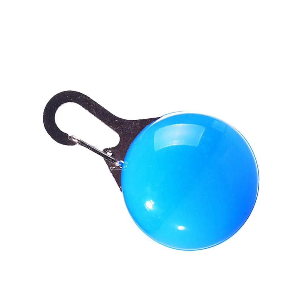 Pet Dog Cat Puppy LED Flashing Collar Bulb Safety Night Visible Blue
