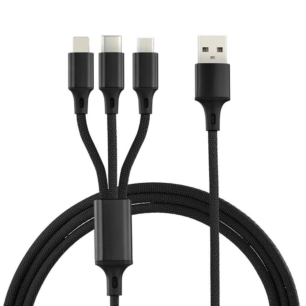 3 IN 1 USB Cable For Mobile Phone Fast Power Cable Power