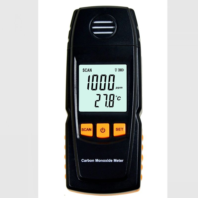 Digital Carbon Monoxide Meter High Precision Portable CO Gas Monitor Detector Gauge 0-1000ppm Gas Leak Tester Alarm Indication