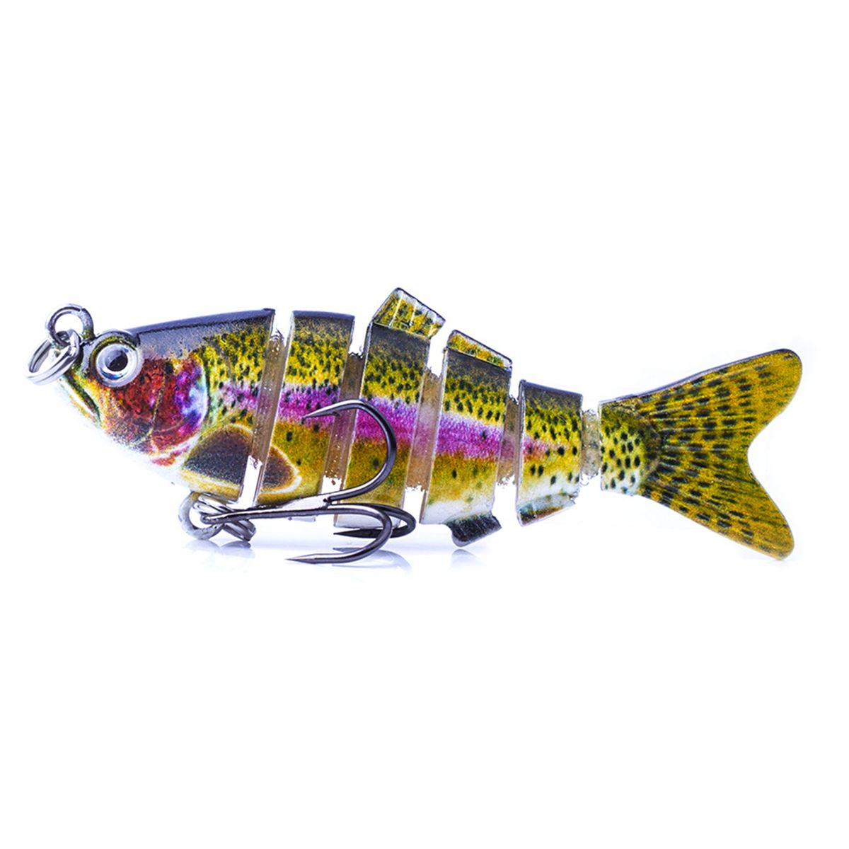 7cm 8.5g Reusable Artificial Bait 6 Sections Vivid-D