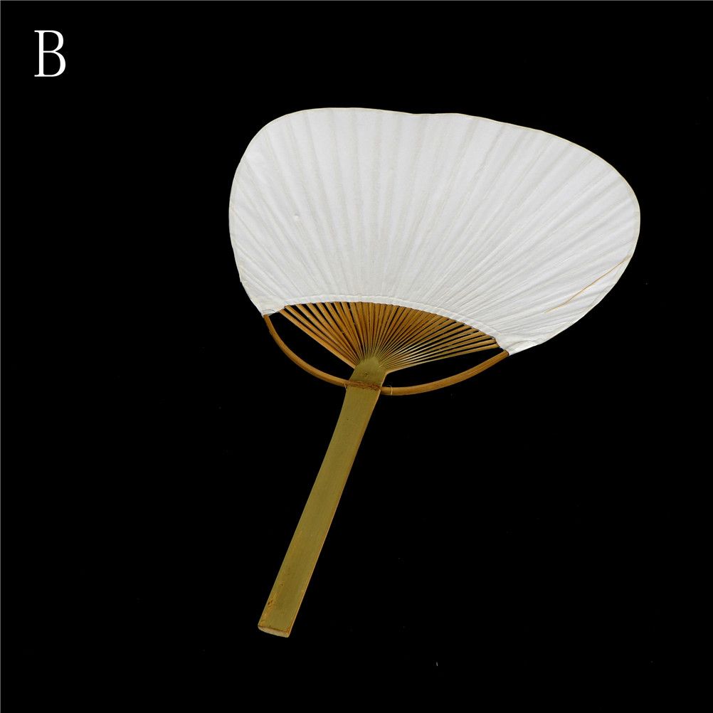 Blank Drawing Paper White Hand Party Kid Dance Folding Gift Fan Girl 1Pcs Props DIY Fan Paper Wedding Cosplay
