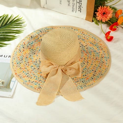 Flora Brimmed Hat - Light Brown
