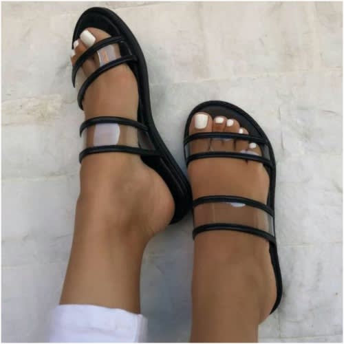 Ladies Transparent Slippers