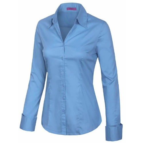 Ladies Formal Dress Shirt  - Light Blue
