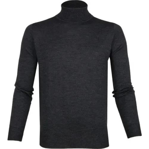 Turtleneck Long Sleeved Shirt - Plain Grey