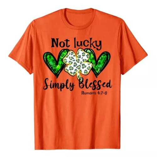 Not Lucky Simply Blessed - Affirmation Top