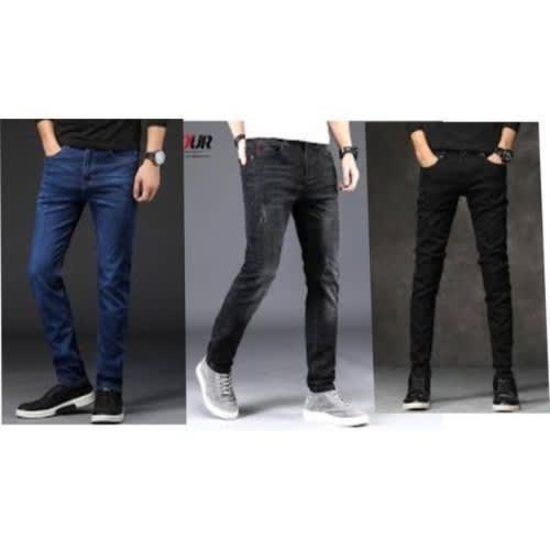 Stock Jean Trouser For Men - 3in1