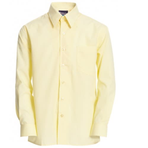 Men's Formal Dress Shirt  - Light Yellow