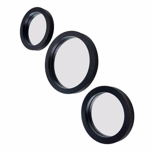 3-piece Decorative Round Mirrors - 23cm each