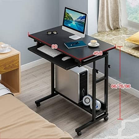 Computer - Laptop Table With Keyboard Drawer - Black