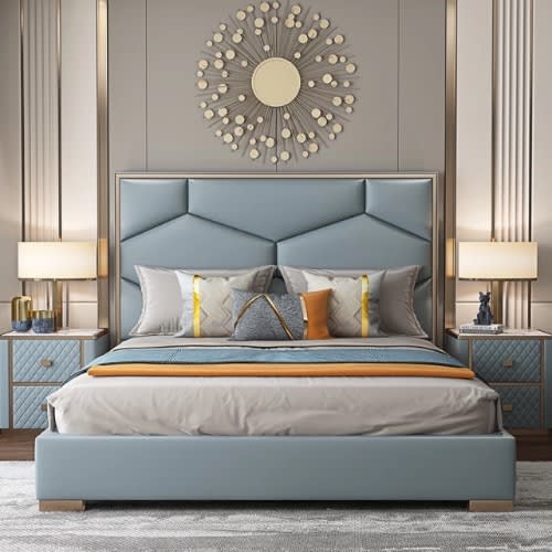 Macanson Upholstered Bed Frame  1