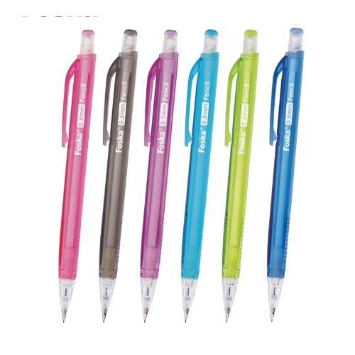 Mechanical Pencil With Eraser - 0.5mm - 12Pcs In Pack
