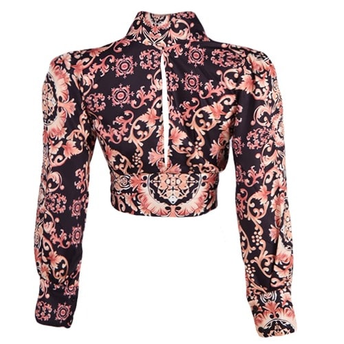 Short Print Blouse