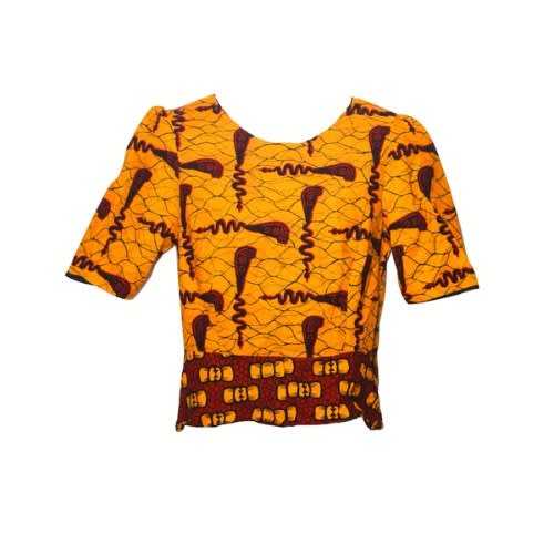 Mixed Pattern Ankara Top