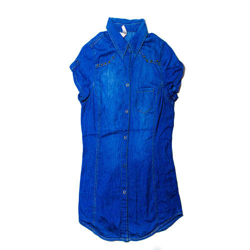 Short Sleeved Denim Shirt