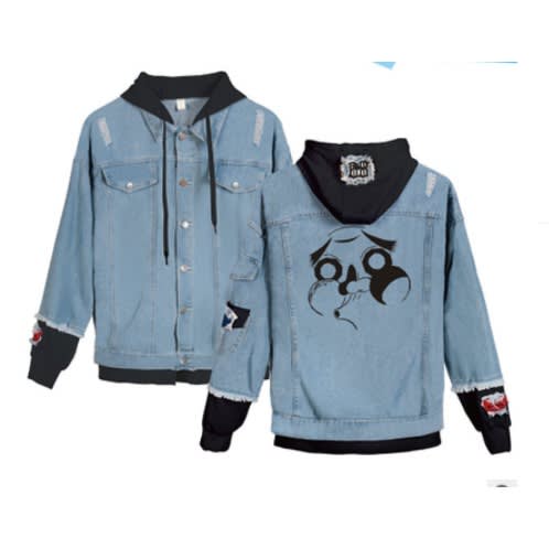 Men's Denim Jacket With Hoodie