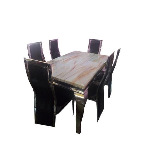 Marble Dinning With 6 Chairs