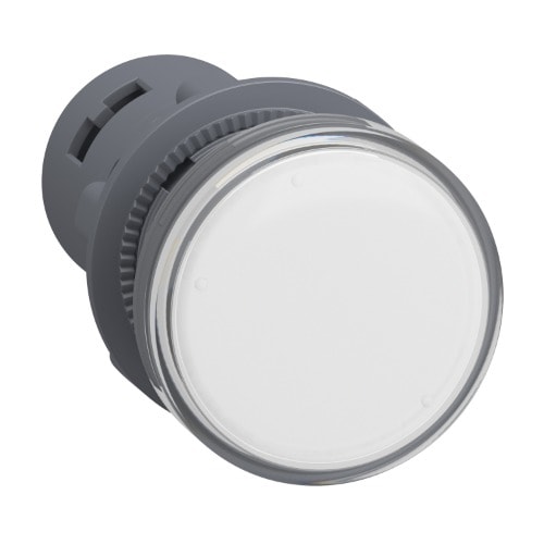 Round Pilot Light - White - Integral Led - 220 V Ac - Screw Clamp Terminals - XA2EVM1LC