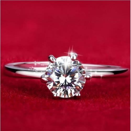 Crystal Engagement Ring