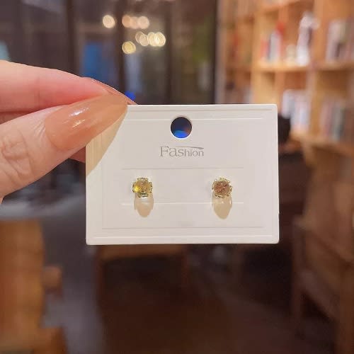 Stoned Tiny Stud Earrings