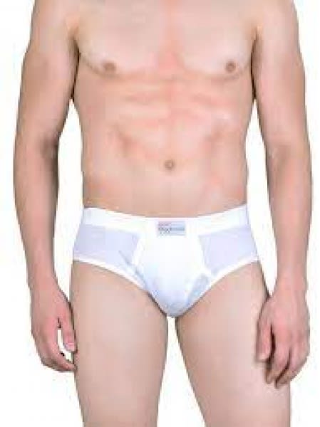 Dollar Big Boss Men's Brief  3 In 1 - 100% Cotton - White