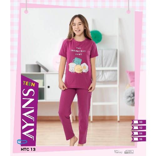 Pyjamas For Girls - ( 10-16 Yrs)