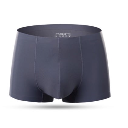 Men's Seamless Boxer Shorts - Gray