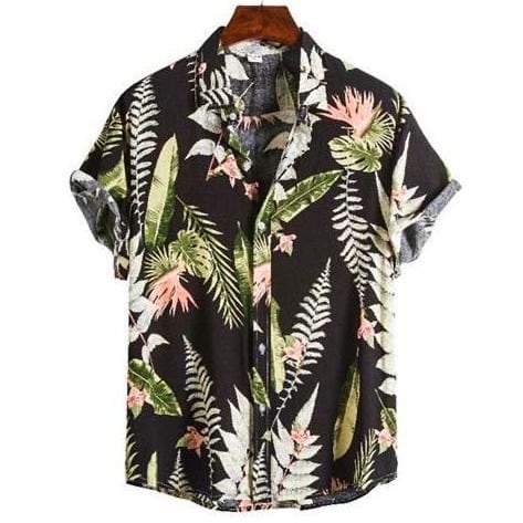 Floral Vintage Shirt - Men's Short Sleeve