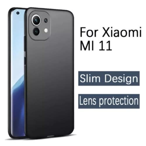 Silicon Back Case For Redmi Mi 11 Lite - Black
