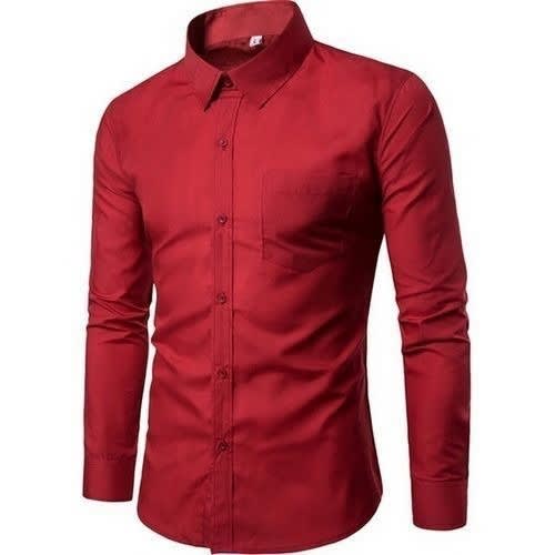 Formal Men's Shirt - Red