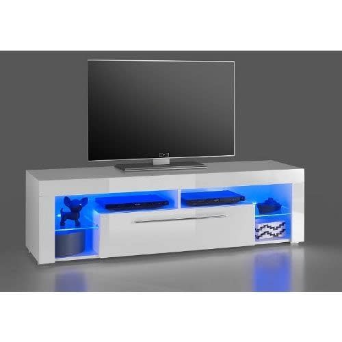 Royal Glossy Optimus Prime V6 TV Stand - White