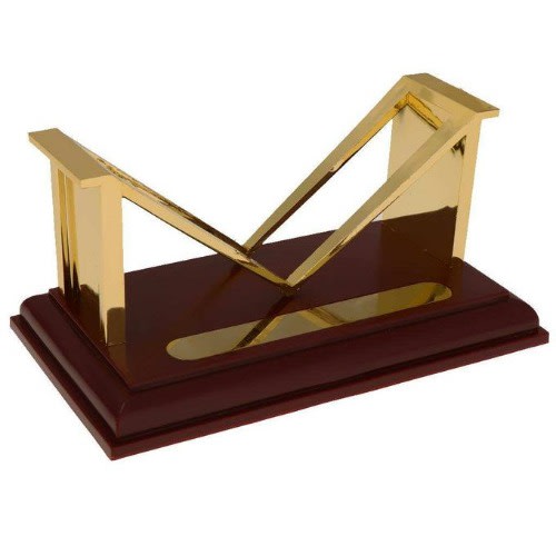 M-shaped Jielisi 864 Copper Plated Name Card Holder